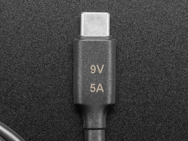 USB Type C 3.1 PD to 5.5mm Barrel Jack Cable - 9V 5A Output