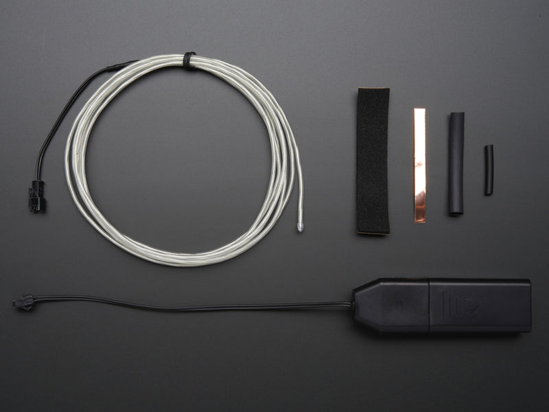 EL wire starter pack - Aqua 2.5 meter (8.2 ft)