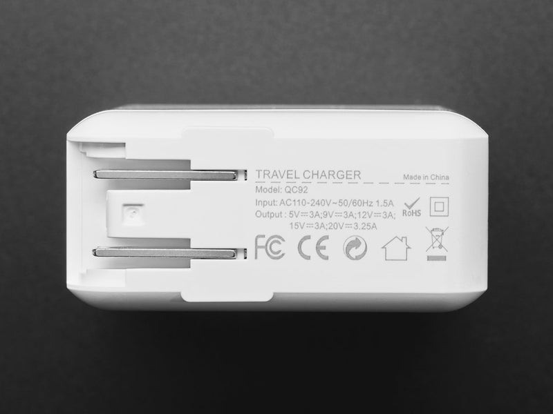 USB Type C 3.1 PD to 5.5mm Barrel Jack Cable - 12V 5A Output