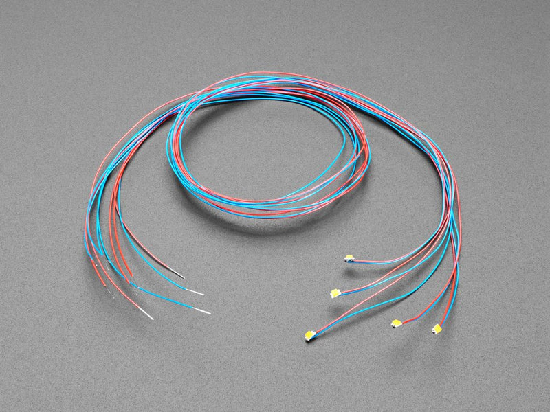 Miniature Wired LEDs - 0805 SMT LED - Warm White - 5 pack