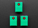 Step Switch with LED - Three Pack of Green with Red LED - PB86
