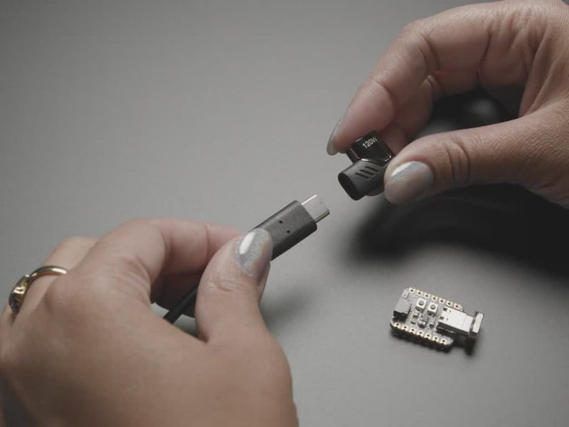 Magnetic Right Angle USB Type C Adapter - 120W Data and Power