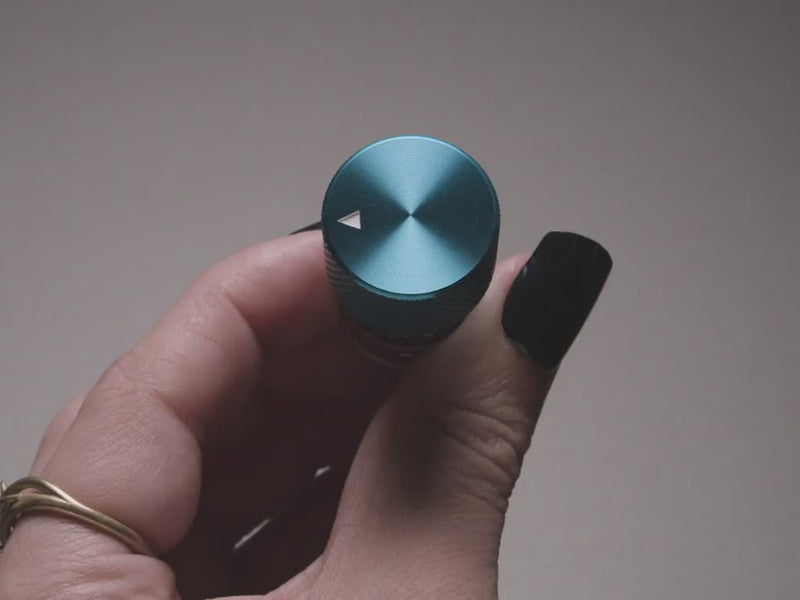 Anodized Aluminum Machined Knob - Blue - 20mm Diameter
