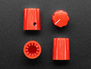 Red Micro Potentiometer Knob - 4 pack