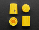 Yellow Micro Potentiometer Knob - 4 pack