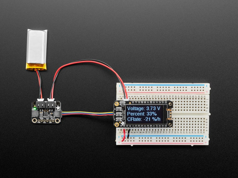 Buy Adafruit MAX17048 LiPoly / LiIon Fuel Gauge and Battery Monitor