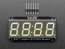 Assembled Adafruit 0.56" 4-Digit 7-Segment Display