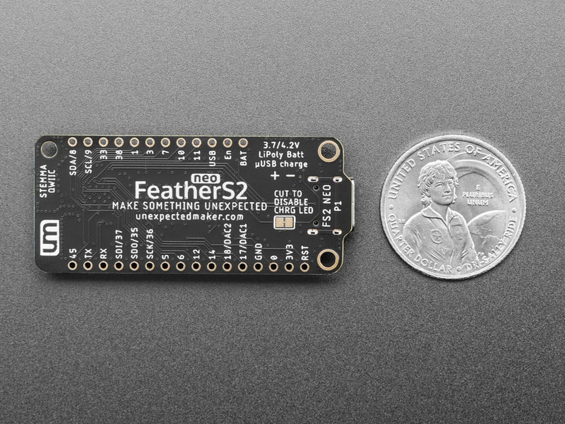 FeatherS2 Neo - Blingy RGB ESP32-S2 Feather Development Board