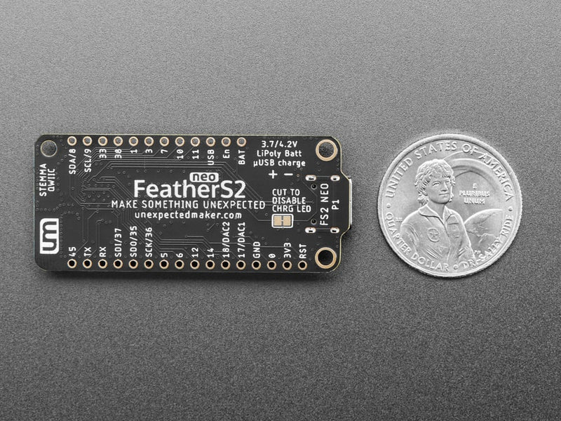 FeatherS2 Neo - Blingy RGB ESP32-S2 Feather Development Board