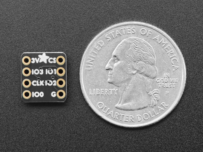 Adafruit QSPI DIP Breakout Board - W25Q16 - 16 MBit 2 MByte