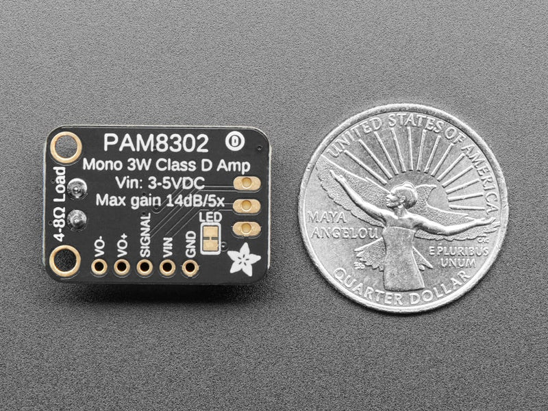 Adafruit STEMMA Audio Amp - Mono 2.5W Class D - PAM8302