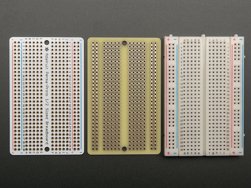 Adafruit Perma-Proto Half-sized Breadboard PCB - 3 Pack!