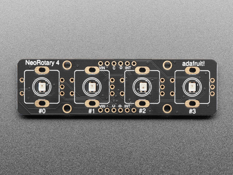 Adafruit I2C Quad Rotary Encoder Breakout with NeoPixel