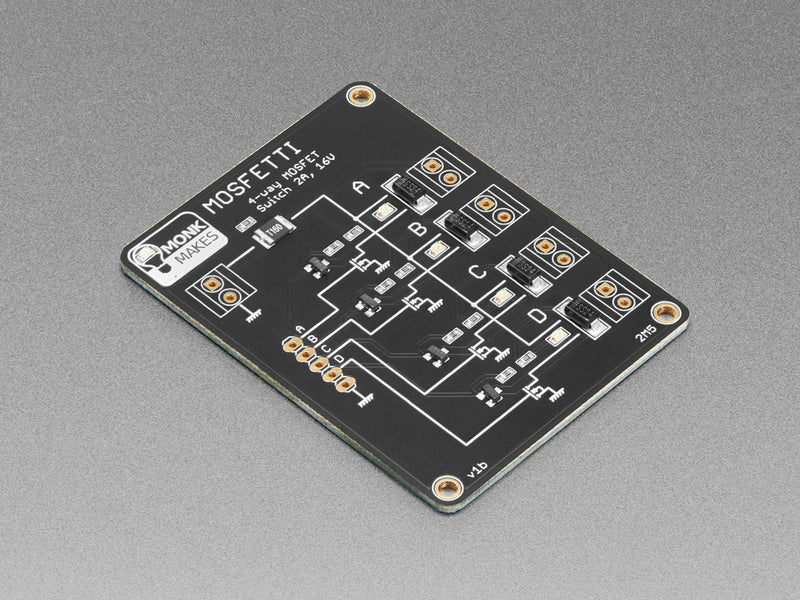 Mosfetti 4 Channel MOSFET Driver Board by Monk Makes