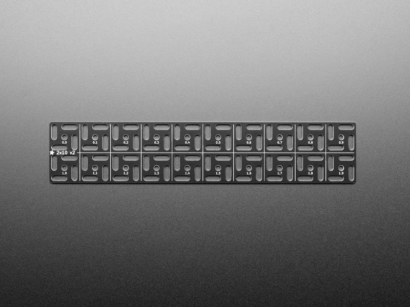 Adafruit Swirly Aluminum Mounting Grid for 0.1" Spaced PCBs - 10 x 2