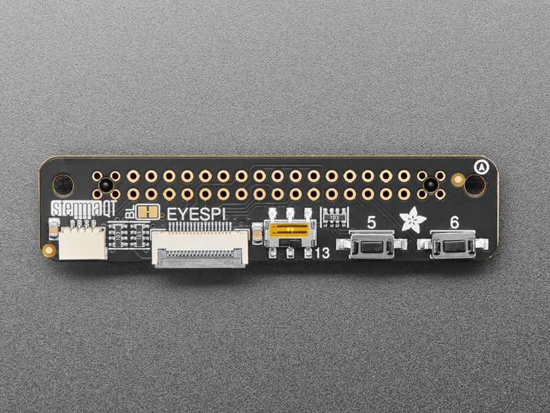 Adafruit EYESPI Pi Beret - Buttons, EYESPI and STEMMA QT