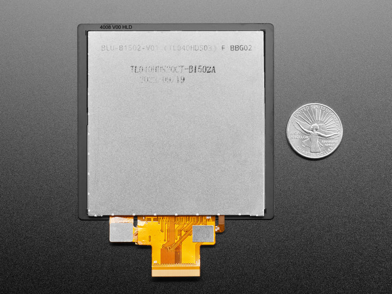 Square RGB TTL TFT Display - 4" - with Capacitive Touch