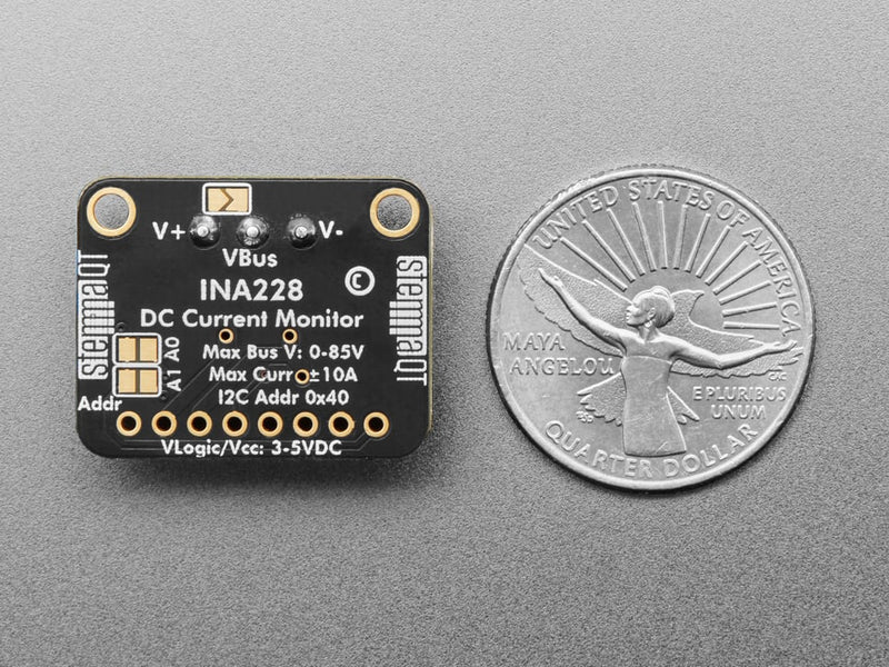 Adafruit INA228 - I2C 85V, 20-bit High or Low Side Power Monitor