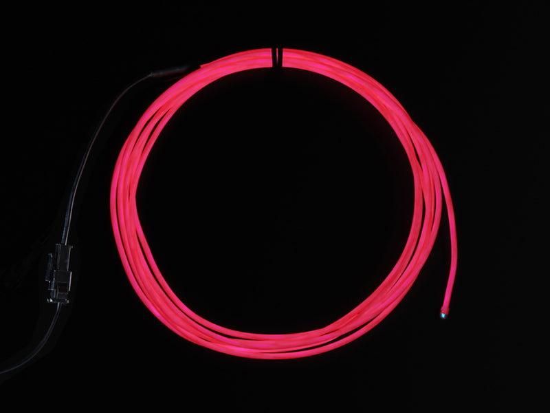 EL wire starter pack - Pink 2.5 meter (8.2 ft)