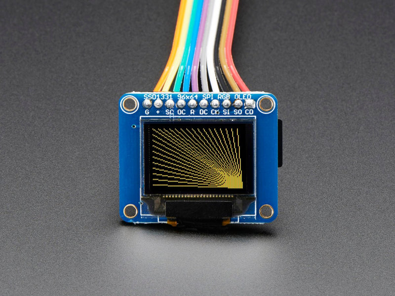 OLED Breakout Board - 16-bit Color 0.96\" w/microSD holder