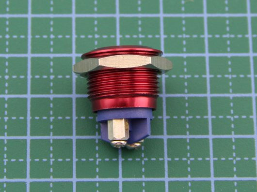 16mm Anti-vandal Metal Push Button - Crimson Red - Buy - Pakronics®- STEM Educational kit supplier Australia- coding - robotics