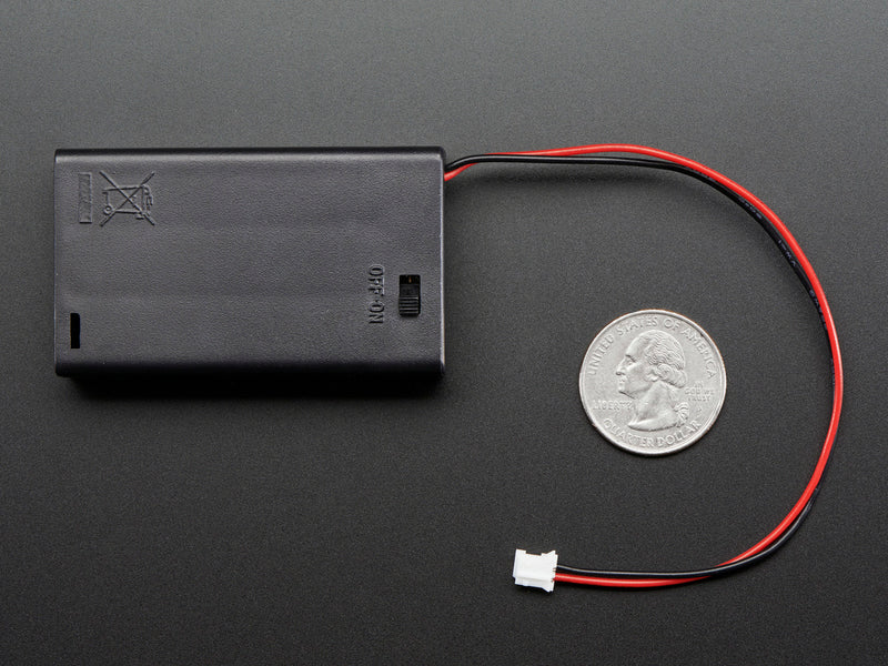 3 x AAA Battery Holder with On/Off Switch and 2-Pin JST