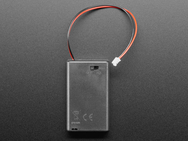 3 x AAA Battery Holder with On/Off Switch and 2-Pin JST