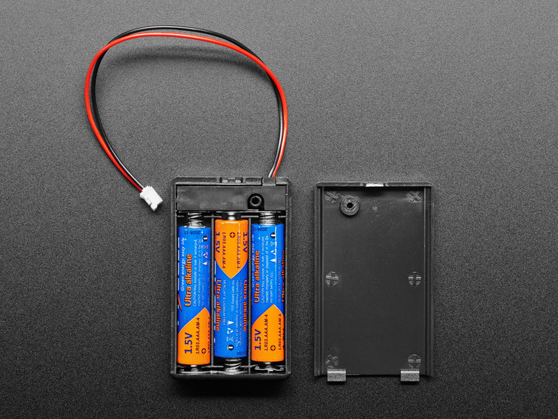 3 x AAA Battery Holder with On/Off Switch and 2-Pin JST