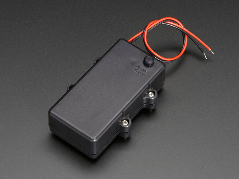 Waterproof 2xAA Battery Holder with On/Off Switch