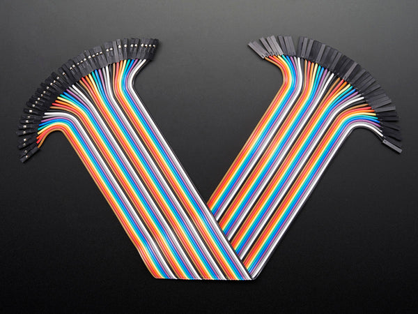 Premium Female/Female Jumper Wires - 40 x 12\" (300mm)