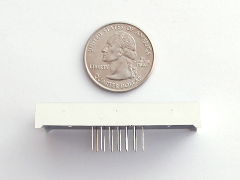 Green 7-segment clock display - 0.56\" digit height