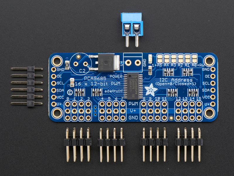 Adafruit 16-Channel 12-bit PWM/Servo Driver - I2C interface