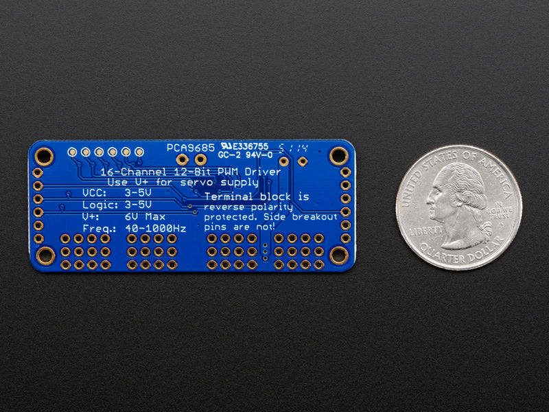 Adafruit 16-Channel 12-bit PWM/Servo Driver - I2C interface