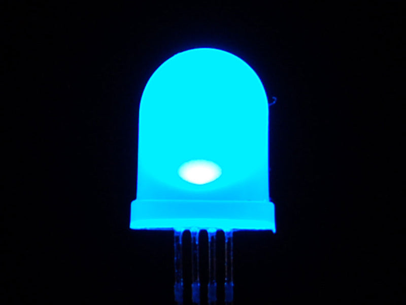 Diffused RGB (tri-color) 10mm LED (10 pack)