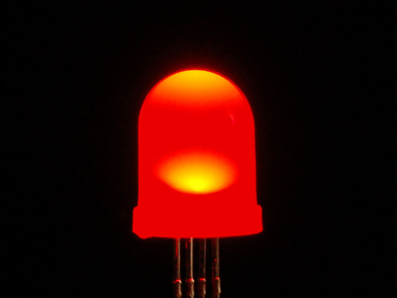 Diffused RGB (tri-color) 10mm LED (10 pack)