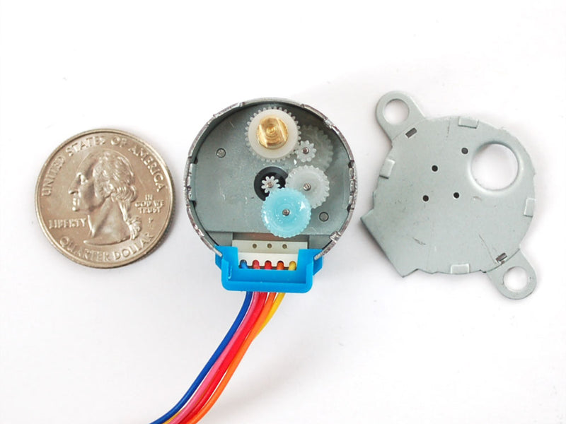 Small Reduction Stepper Motor - 5VDC 32-Step 1/64 Gearing