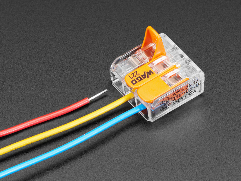 Buy Snap-action 3-Wire Block Connector (12-28 AWG) - Pack of 3 ADA866  Adafruit