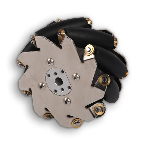 100mm Left Mecanum Wheel with 4mm Shaft Connector (SPCC) - Buy - Pakronics®- STEM Educational kit supplier Australia- coding - robotics