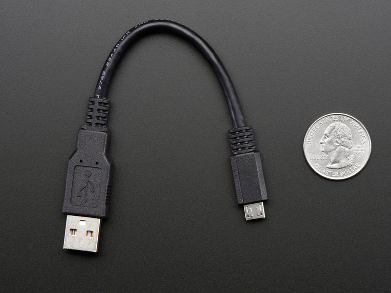 USB cable - 6\" A/MicroB