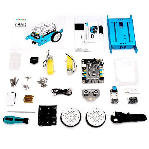 mBot V1.1 STEM Robot Kit - 2.4Ghz version (Blue) - Buy - Pakronics®- STEM Educational kit supplier Australia- coding - robotics