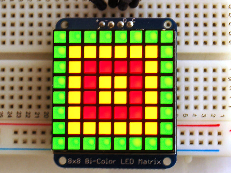 Adafruit Bicolor LED Square Pixel Matrix with I2C Backpack