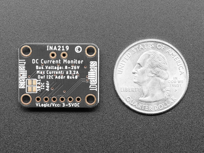 INA219  High Side DC Current Sensor Breakout - 26V ±3.2A Max