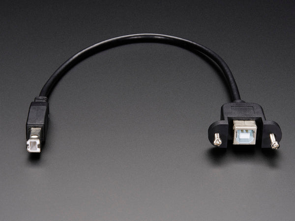 Panel Mount USB Cable - B Male to B Female