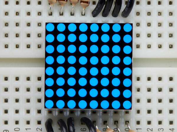 Miniature 8x8 Blue LED Matrix