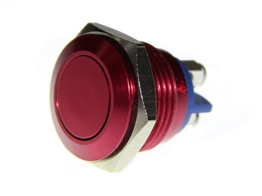 16mm Anti-vandal Metal Push Button - Crimson Red - Buy - Pakronics®- STEM Educational kit supplier Australia- coding - robotics