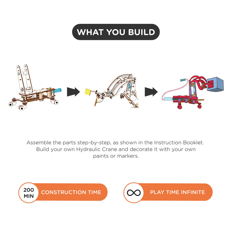 Smartivity Pump It Move It Hydraulic Crane - Buy - Pakronics®- STEM Educational kit supplier Australia- coding - robotics