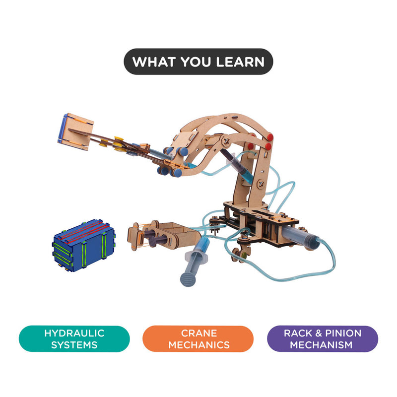 Smartivity Pump It Move It Hydraulic Crane - Buy - Pakronics®- STEM Educational kit supplier Australia- coding - robotics