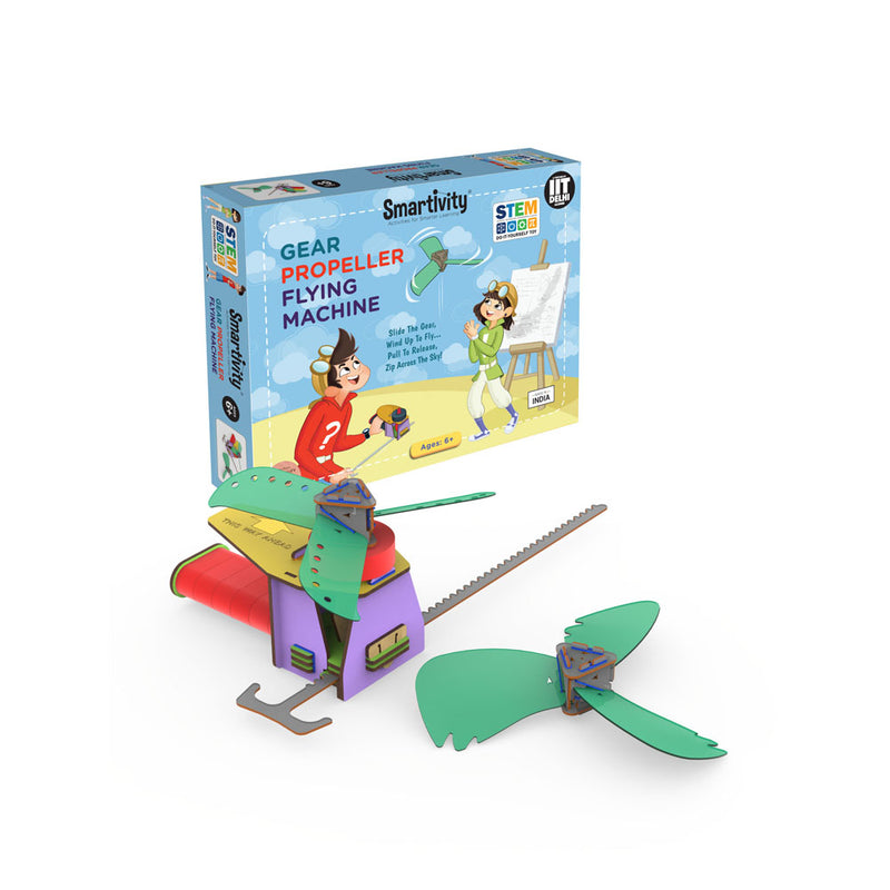 Smartivity Gear Propeller Flying Machine - Buy - Pakronics®- STEM Educational kit supplier Australia- coding - robotics