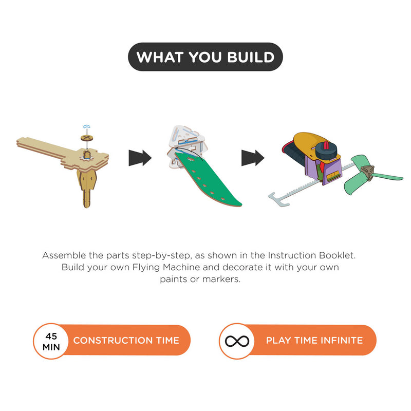 Smartivity Gear Propeller Flying Machine - Buy - Pakronics®- STEM Educational kit supplier Australia- coding - robotics