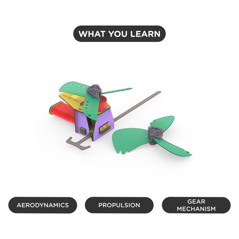 Smartivity Gear Propeller Flying Machine - Buy - Pakronics®- STEM Educational kit supplier Australia- coding - robotics